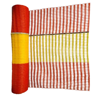 Orange and yellow barrier mesh