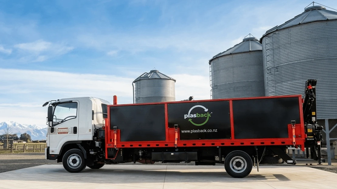 Plasback recycling program truck