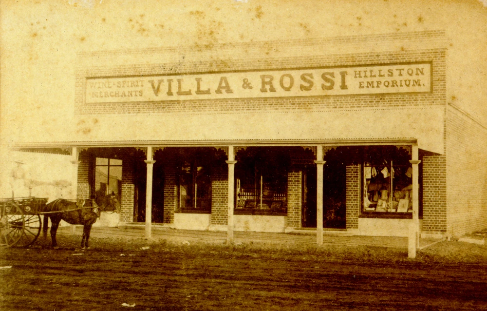 Villa and Rossi 1890s storefront