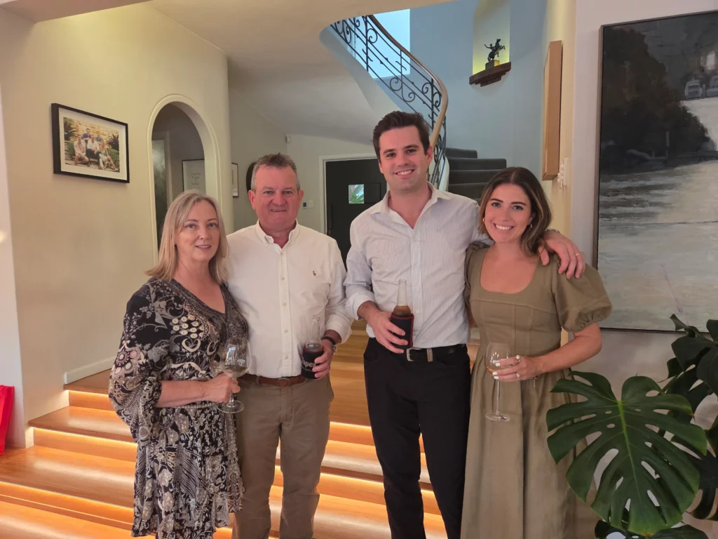 Simone and Kevin Lester (APA Group) with Callum and Madison Rossi