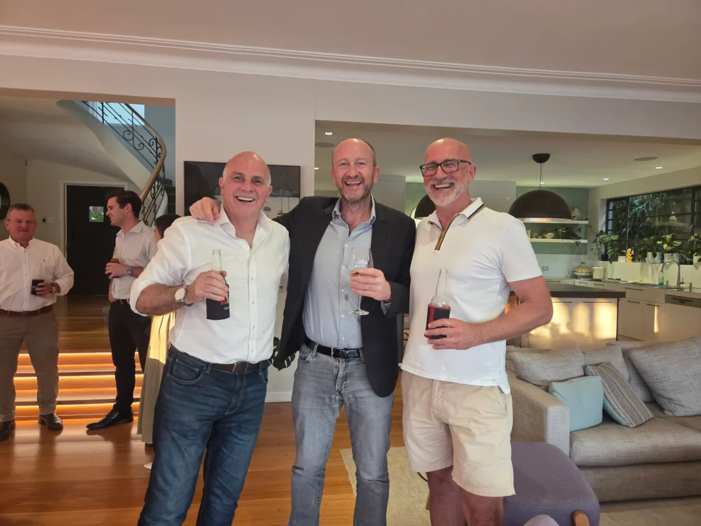 Paul Cotchett, Yannick Joubeaux (CEO Overpipe), & Ed George